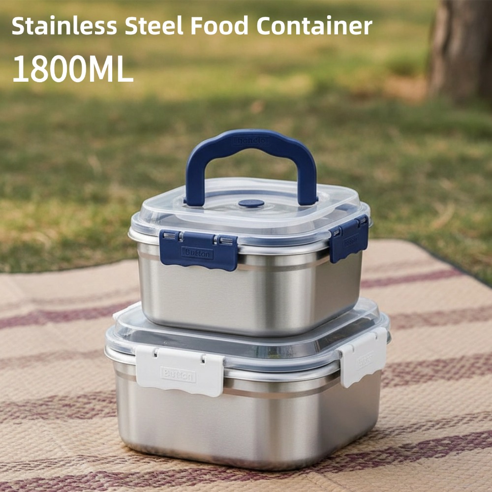 Camping Cooking Box - 304 Stainless Steel Food Storage Container