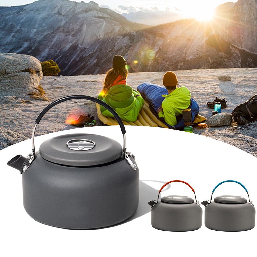 Camping Cooking Lightweight - 0.8L/1.4L Outdoor Lightweight Aluminum Teapot Kettle