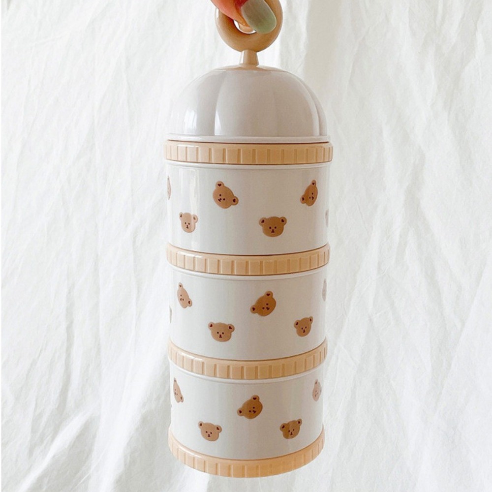 Bear Canister Food - 3 Layers Baby Milk Powder Box