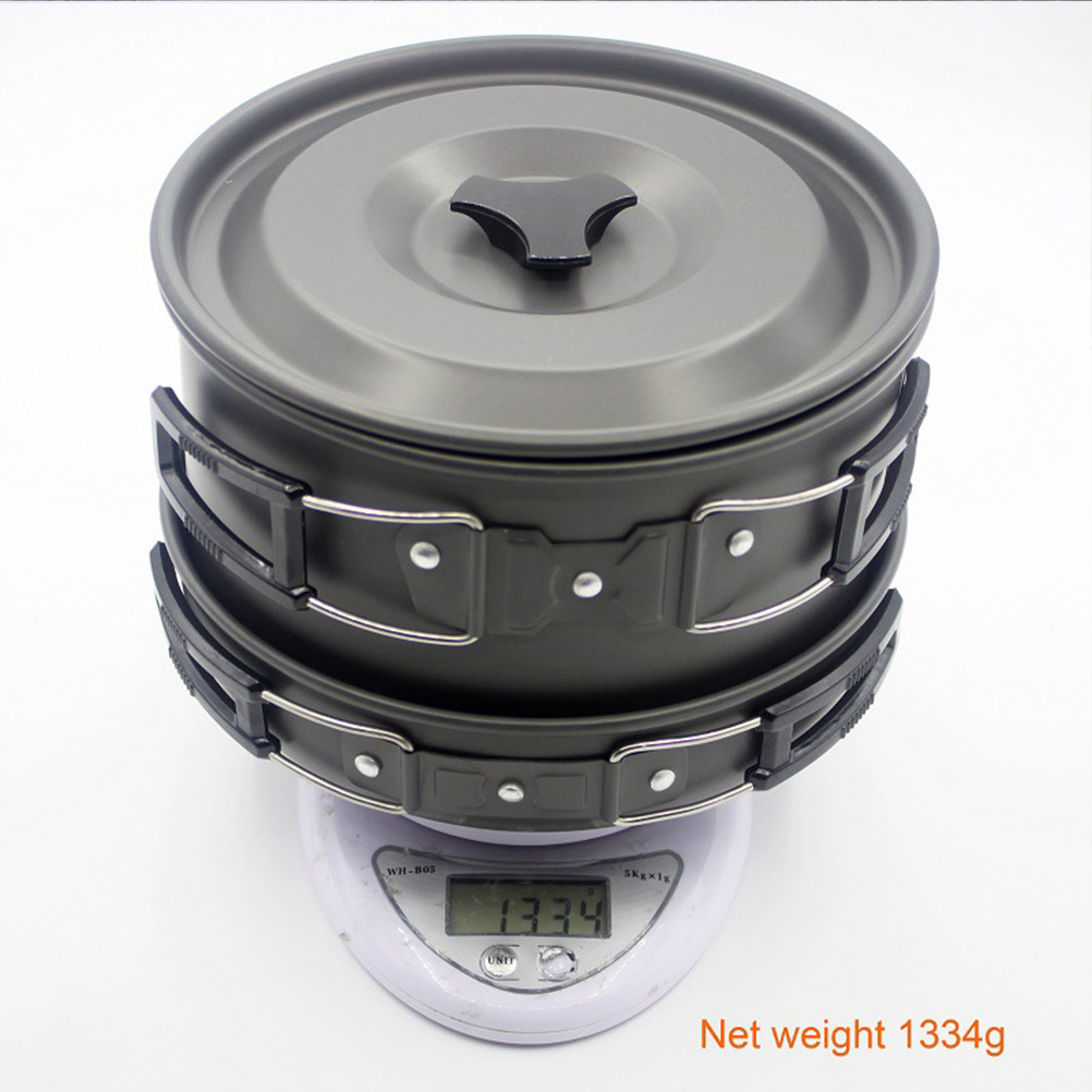 Camping Cooking Materials - 1Set Camping Picnic Cookware Set Outdoor