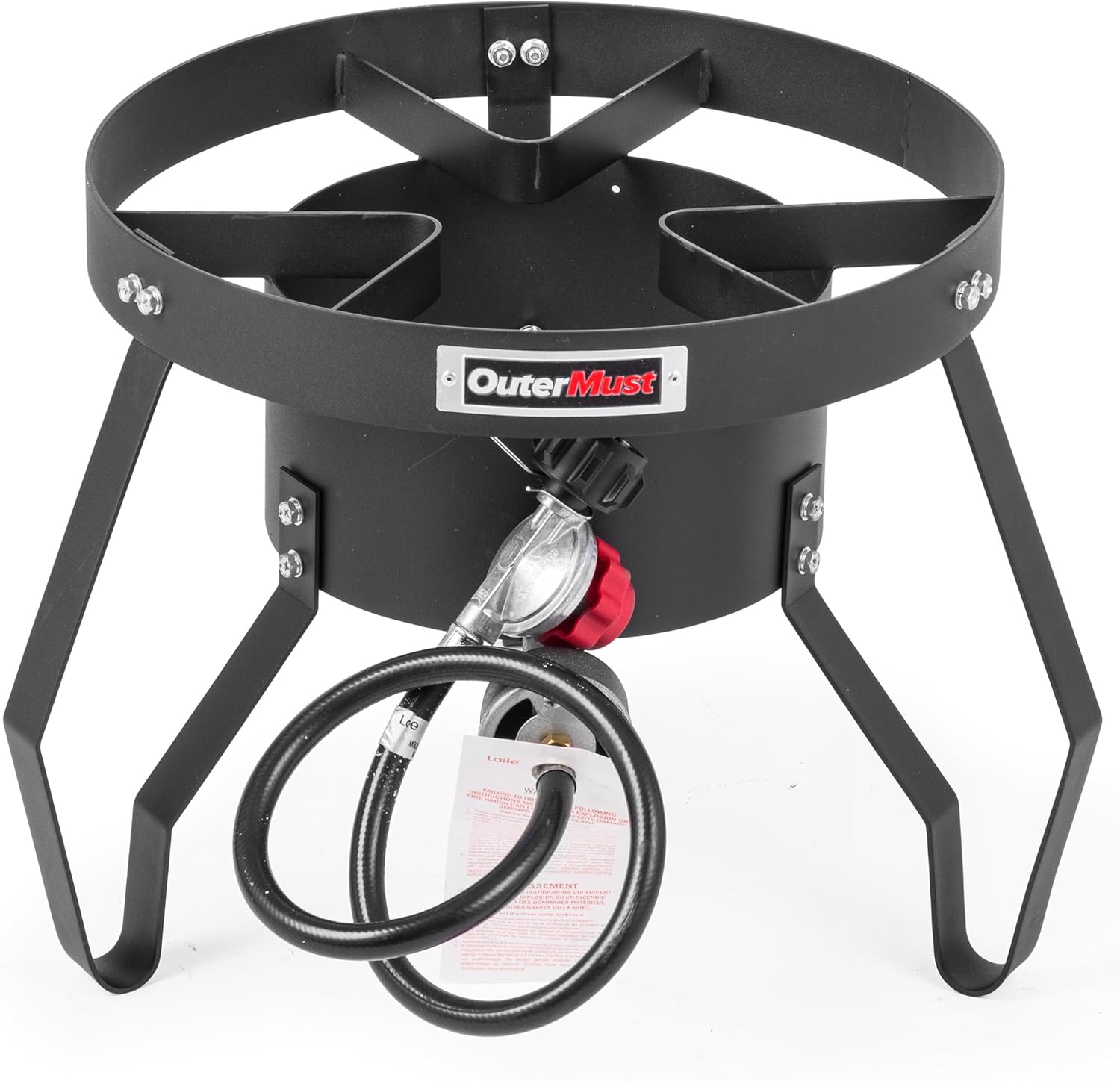 Camping Cooking Cast Iron - Gas Stove Propane Burner with Regulator