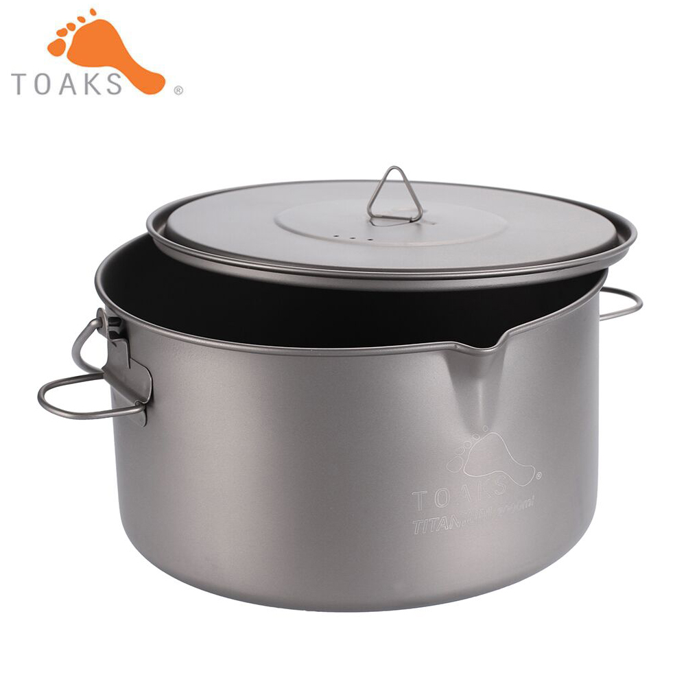 Camping Cooking Lightweight - TOAKS TITANIUM POT WITH BAIL HANDLE