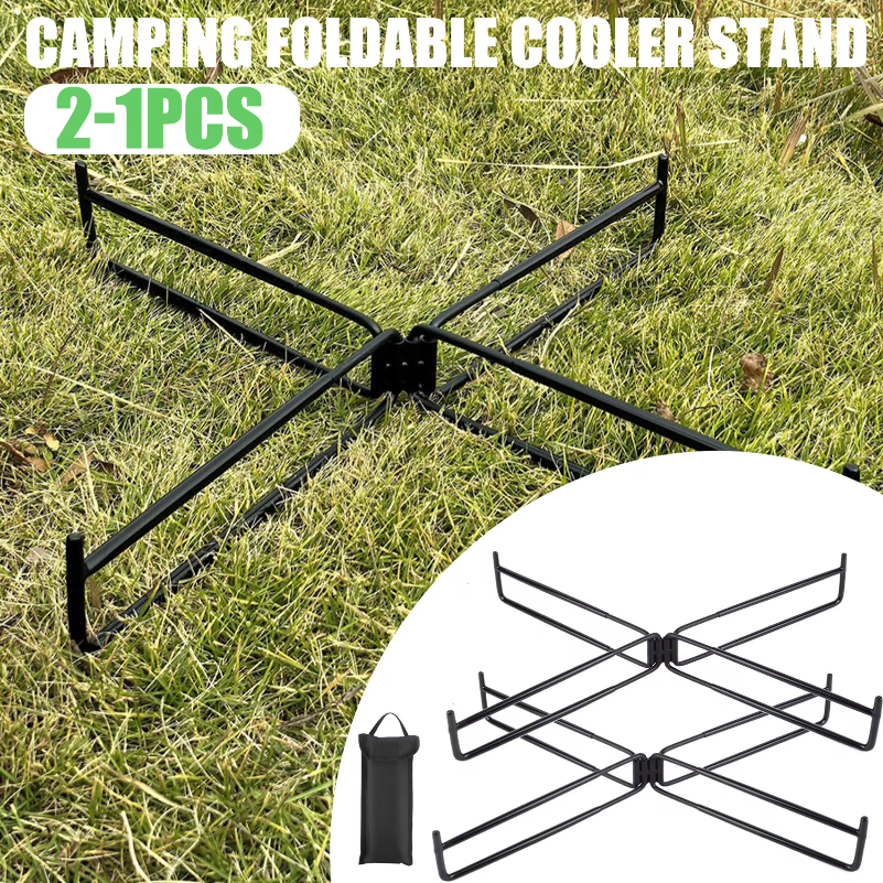 Camping Cooking Box - Multifunctional Camping Foldable Cooler Stand Storage