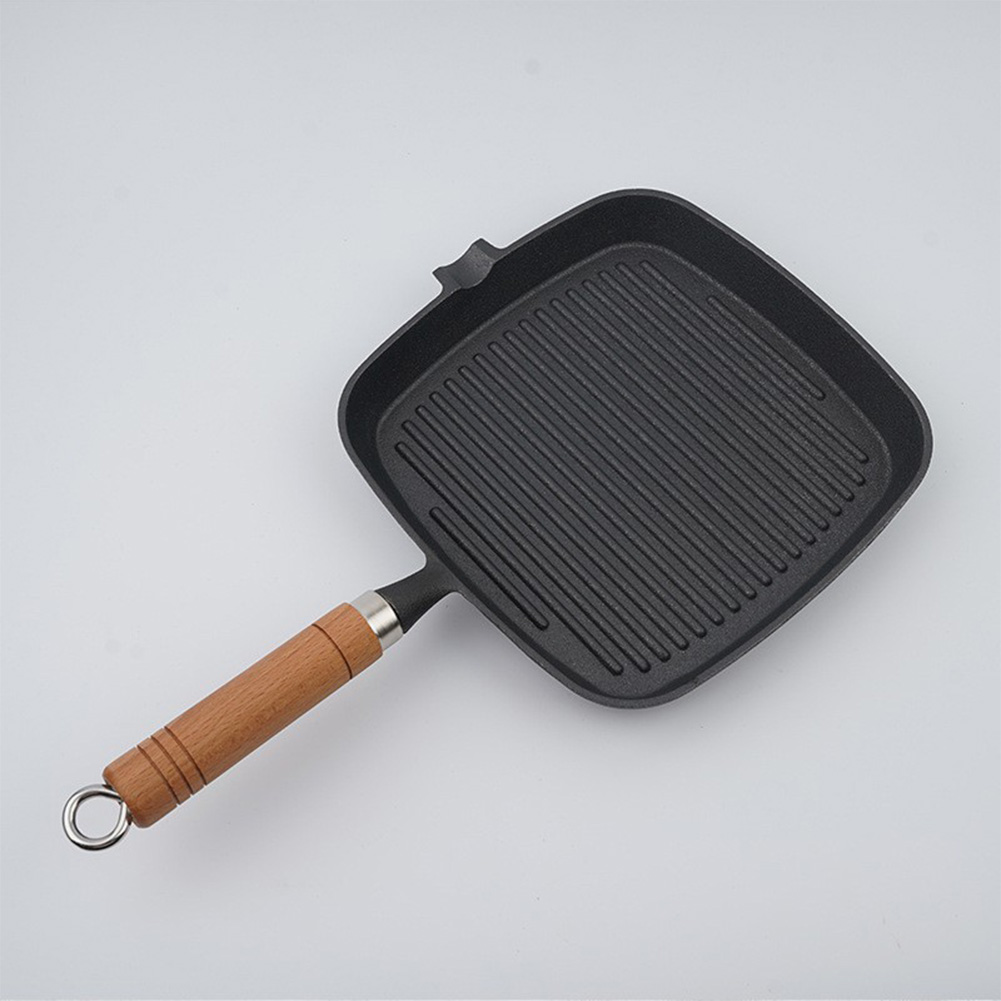Cast Iron Skillet Steak Pan wi - Camping Cooking Cast Iron 评论和价格