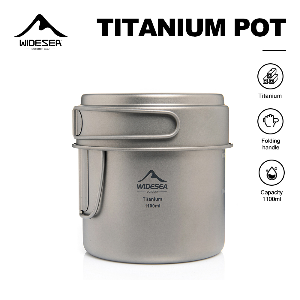 Widesea Ultralight Titanium Ca - Camping Cooking Set Compact 评论和价格