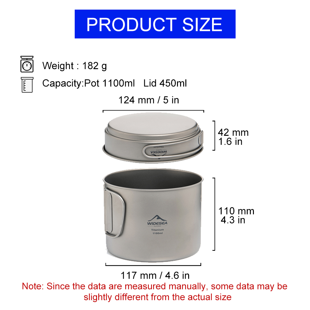 Widesea Ultralight Titanium Ca - Camping Cooking Set Compact 评论和价格