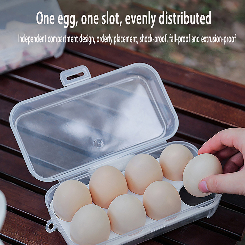 3/4/8 Grids Egg Holder Contain - Camping Cooking Box 评论和价格