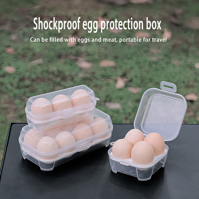 3/4/8 Grids Egg Holder Contain - Camping Cooking Box 评论和价格