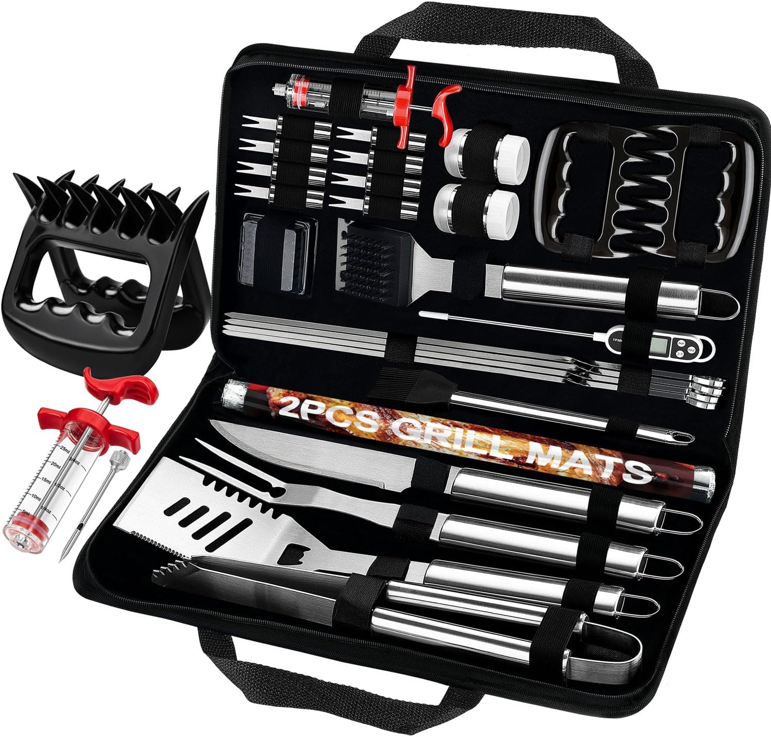 28Pcs Grilling Accessories in  - Meat Thermometer Camp 评论和价格