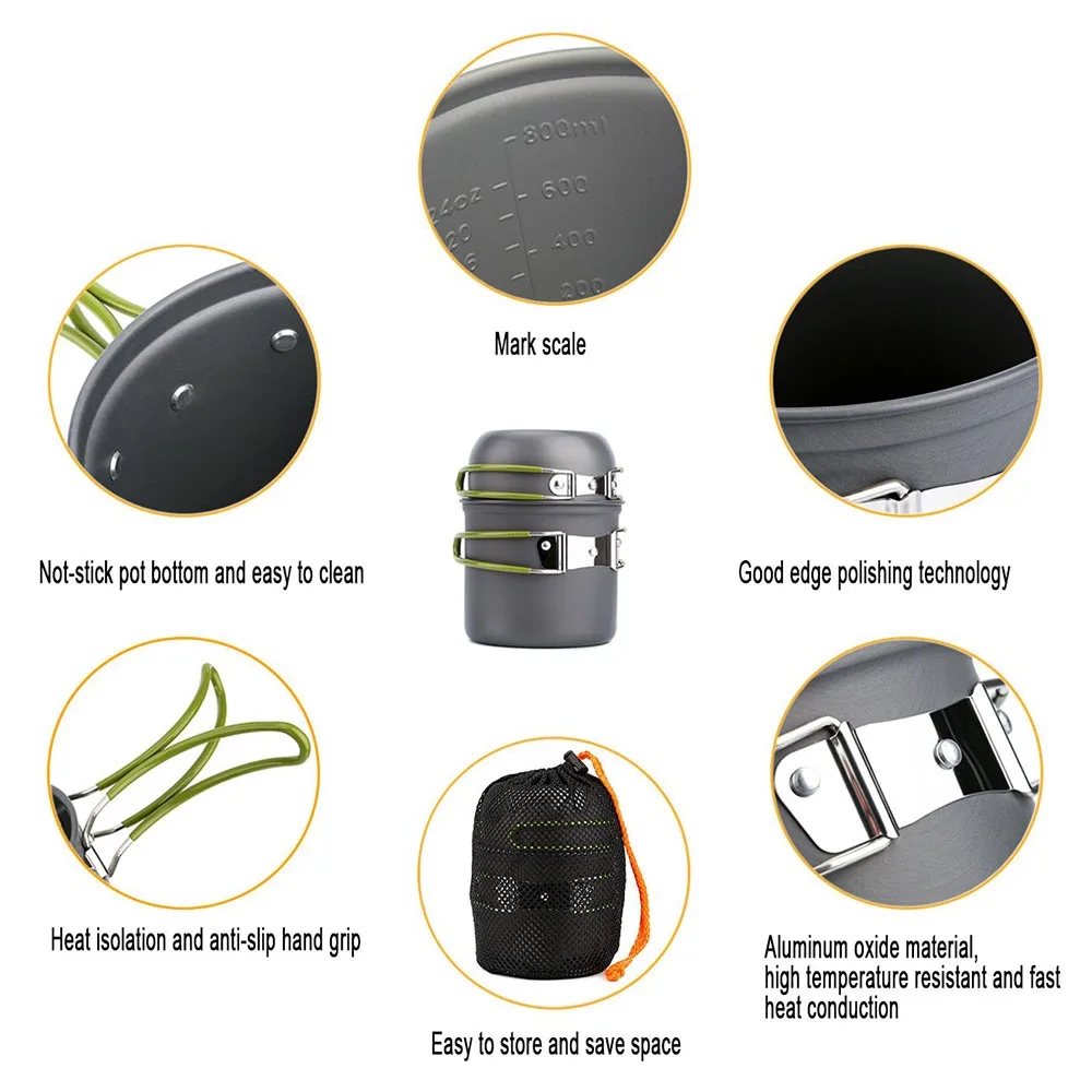 Camping Cookware Mess Kit Ultr - Camping Cooking Hardware 评论和价格