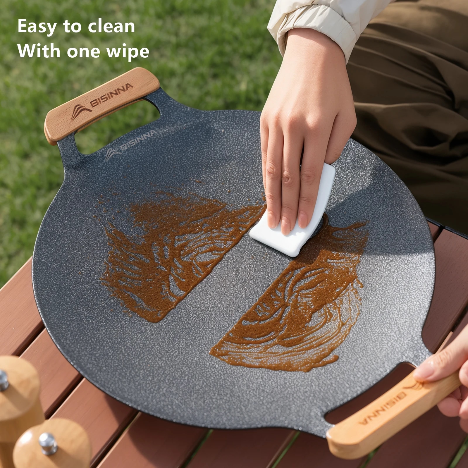 BISINNA 34CM Outdoor BBQ Grill - Camping Cooking Ware 评论和价格