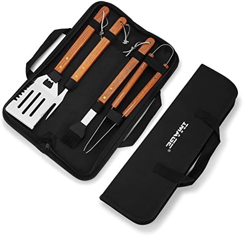 4-Piece Stainless Steel BBQ Gr - Camping Cooking Set For 4 评论和价格