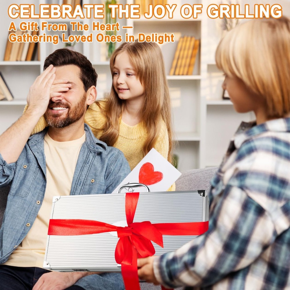 26Pcs BBQ Grill Accessories Se - Meat Thermometer Camp 评论和价格