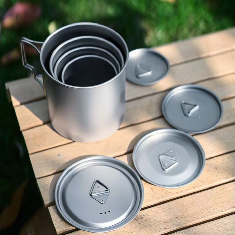 New Camping Titanium Cups 300m - Camping Cooking Hardware 评论和价格