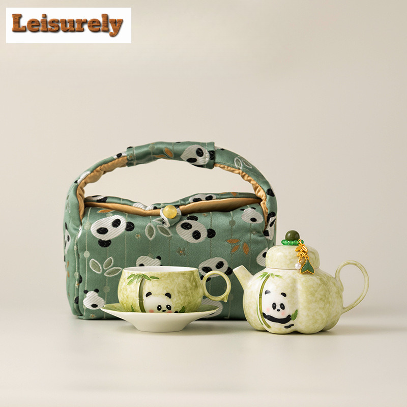 Hand-painted Panda Travel Tea  - Camping Cooking Bag 评论和价格