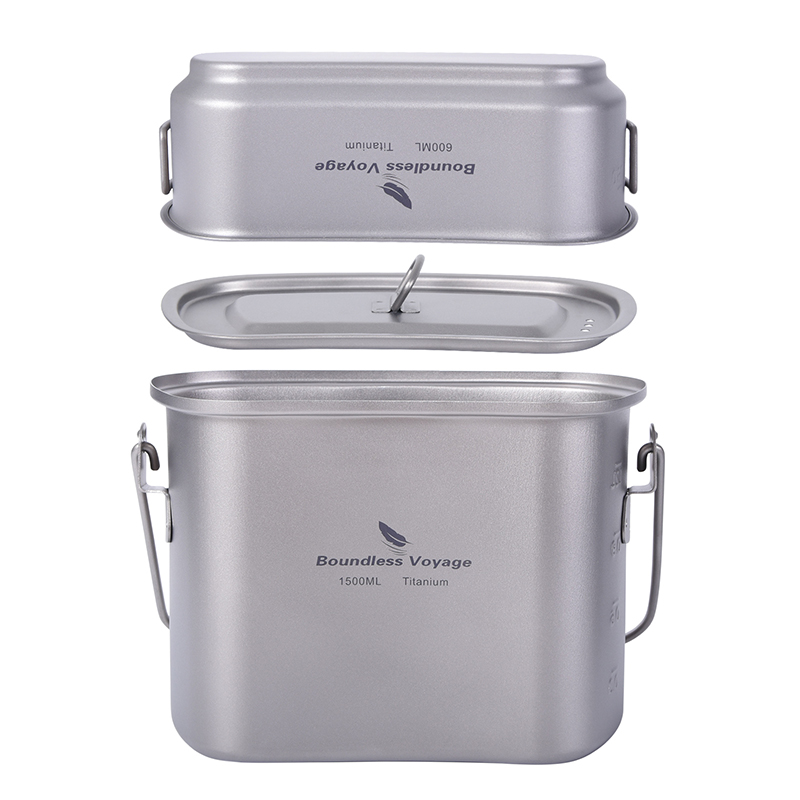 1.5L Outdoor Military Canteen  - Camping Cooking Box 评论和价格