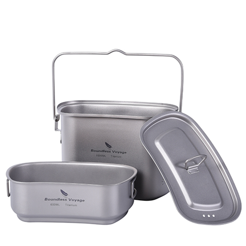 1.5L Outdoor Military Canteen  - Camping Cooking Box 评论和价格