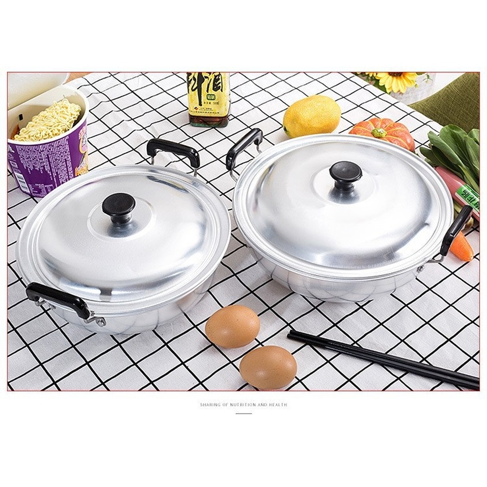 26x26x8.5cm Aluminum Soup Pot  - Camping Cooking Noodles 评论和价格