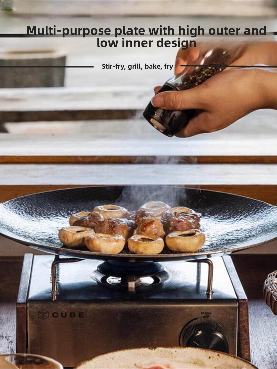 Outdoor Cast Iron Charcoal Gri - Camping Cooking Cast Iron 评论和价格