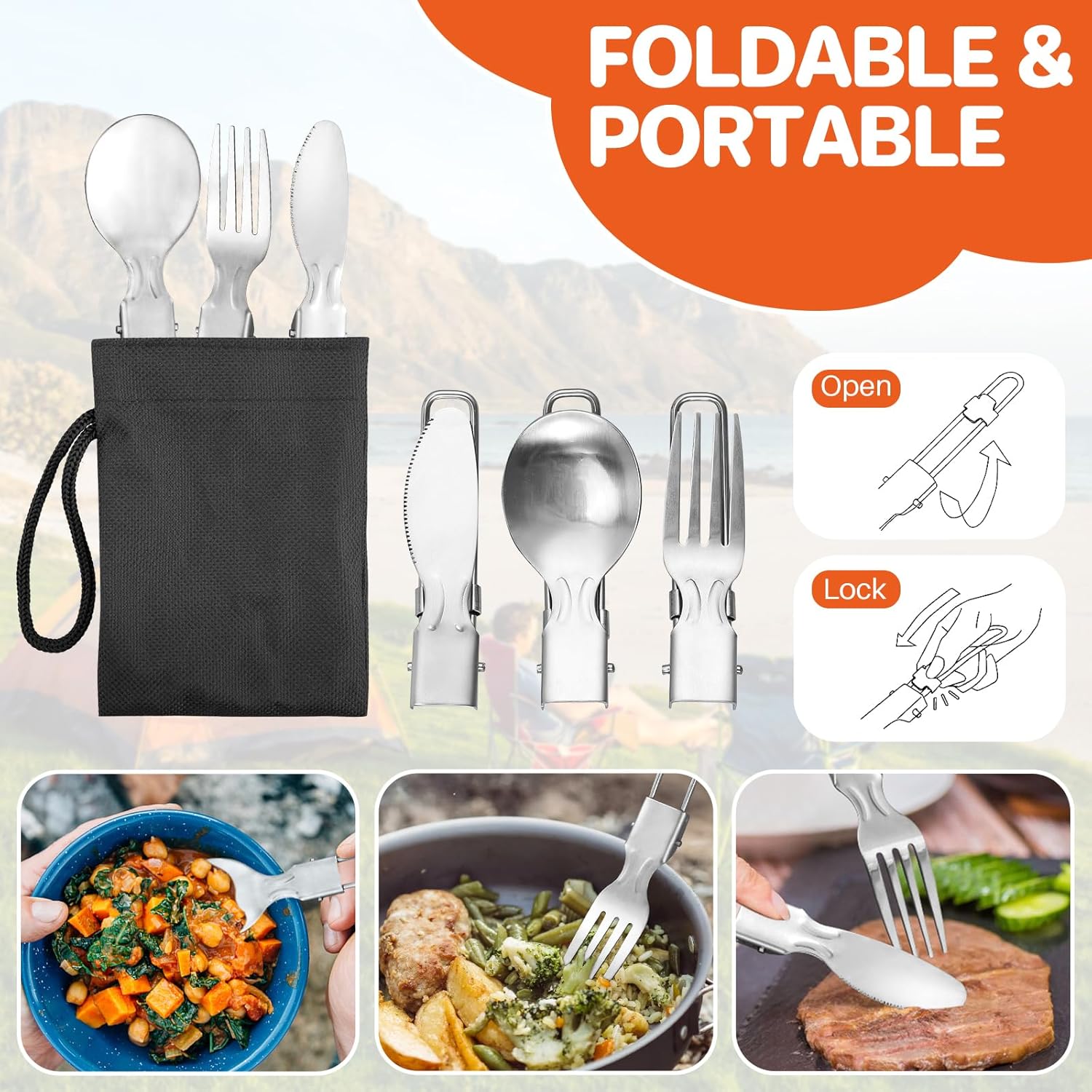 Non-Stick Camping Cookware Set - Camping Cooking Lightweight 评论和价格
