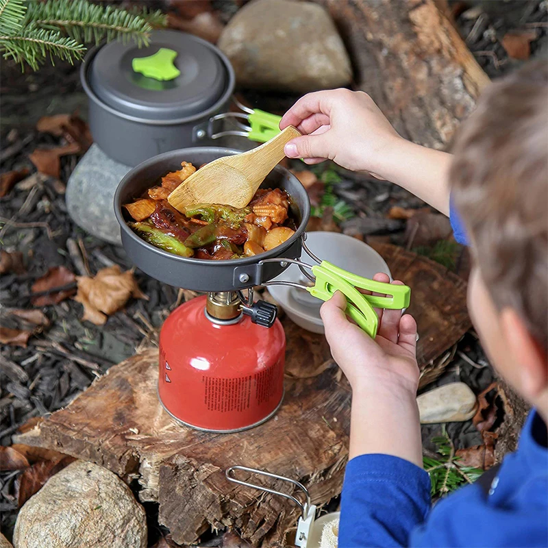 Portable Durable Camping Cookw - Camping Cooking Set Compact 评论和价格