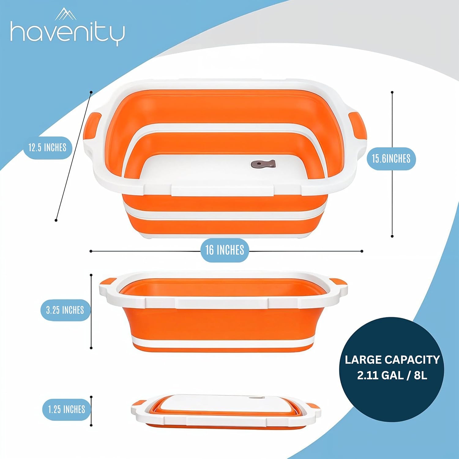 8L Collapsible BBQ Prep Tub wi - Camp Cutting Board 评论和价格