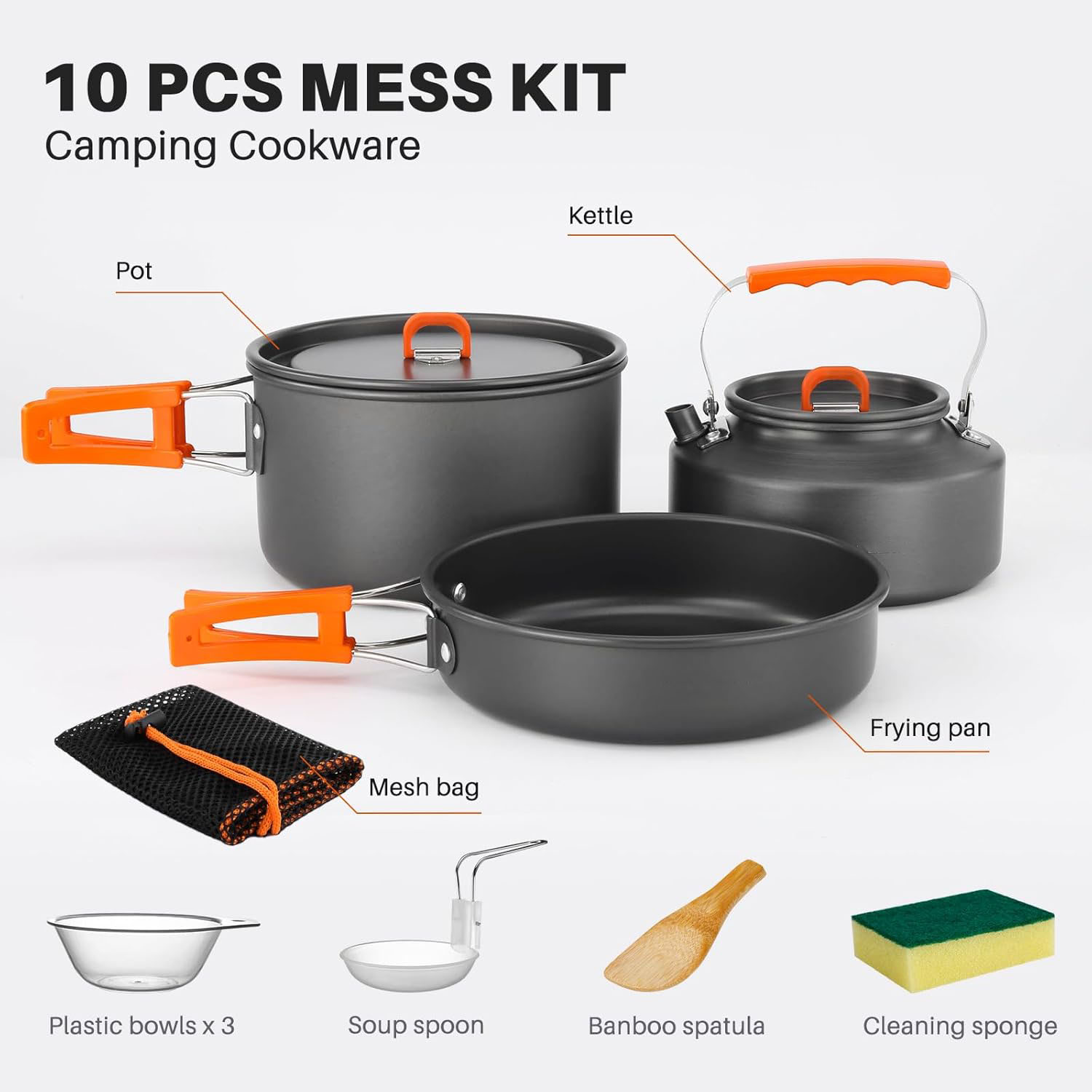 Camping cookware Camping pot a - Camping Cooking Pots And Pans Set 评论和价格