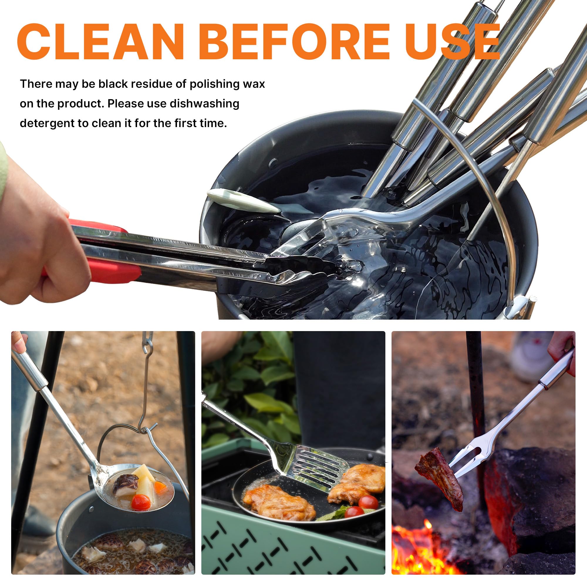 Camping Cooking Utensils Set C - Camping Cooking Kitchen 评论和价格