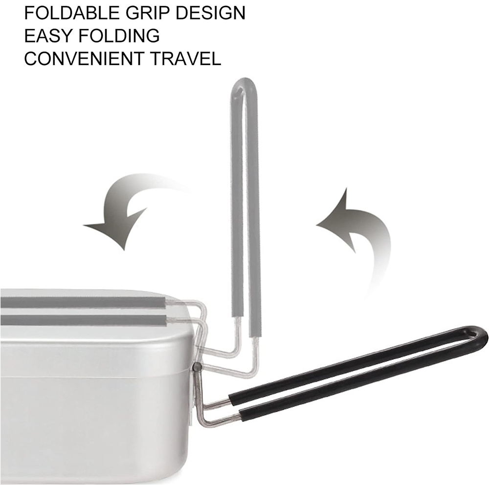 800ML Aluminum Lunch Boxes Out - Camping Cooking Hardware 评论和价格