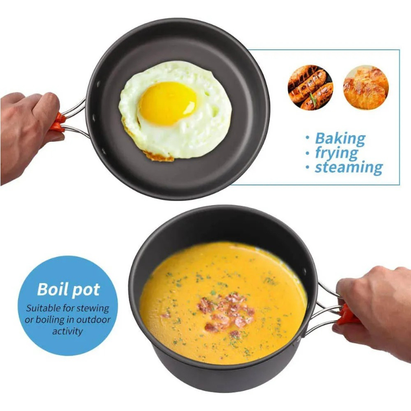 Camping Cooking Set, Outdoor K - Camping Cooking Set Compact 评论和价格