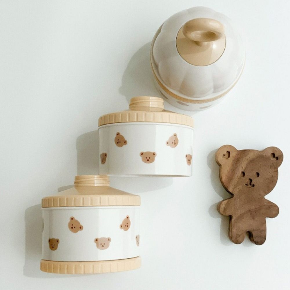 3 Layers Baby Milk Powder Box  - Bear Canister Food 评论和价格