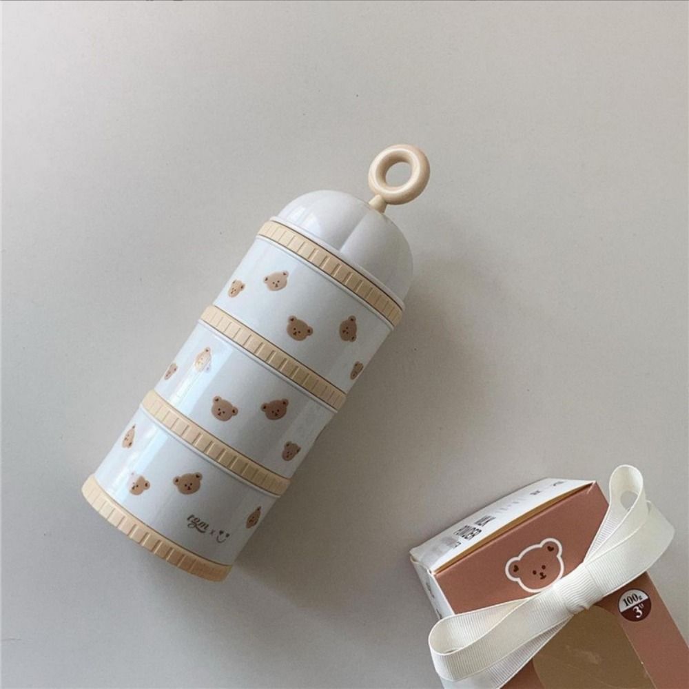 3 Layers Baby Milk Powder Box  - Bear Canister Food 评论和价格