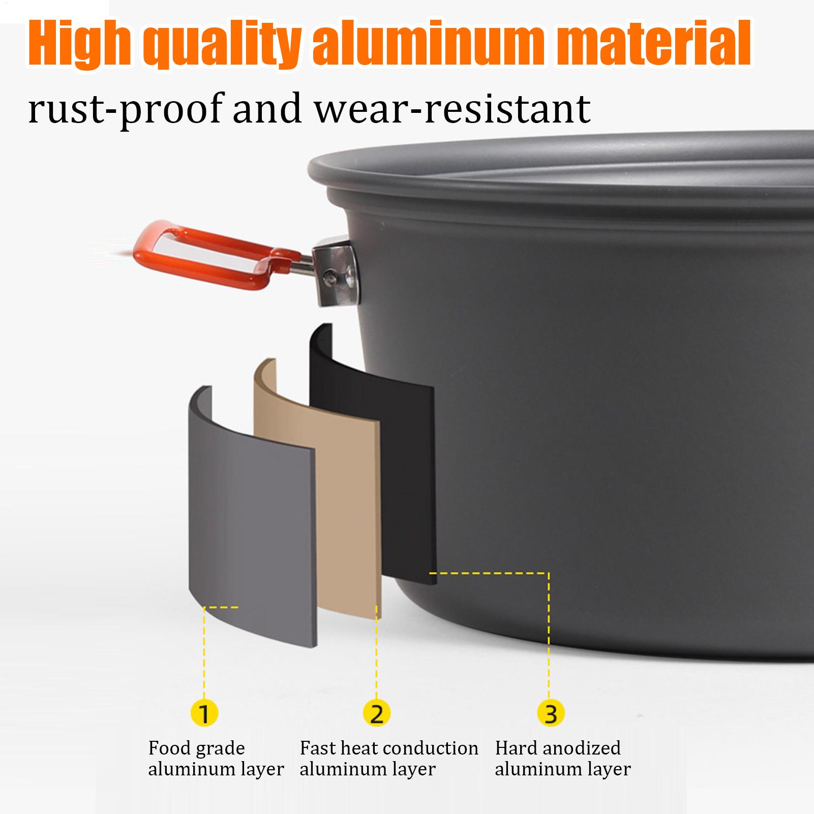 7.5L Portable Camping Steamer  - Camping Cooking Pots And Pans Set 评论和价格