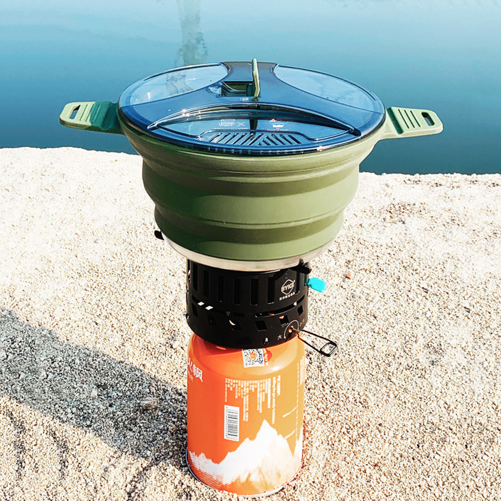 2.5L Silicone Folding Kettle C - Camping Cooking Hardware 评论和价格