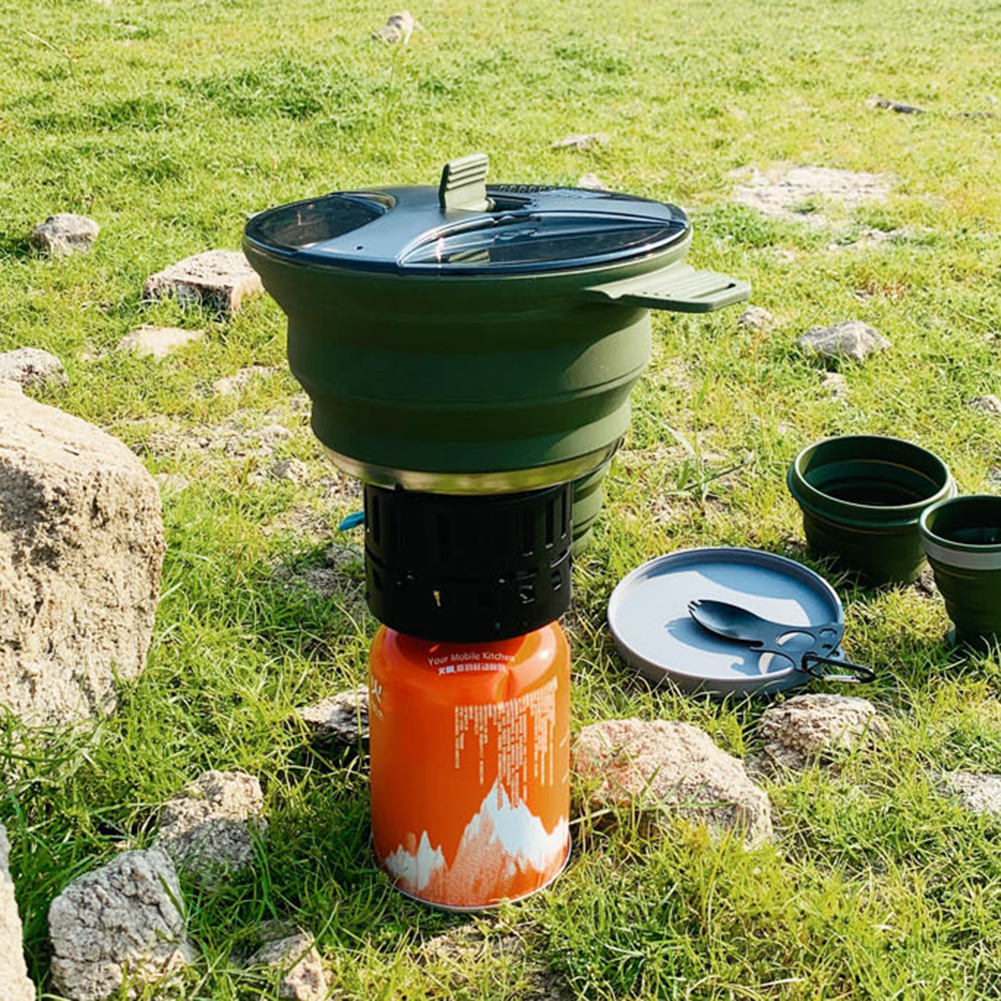 2.5L Silicone Folding Kettle C - Camping Cooking Hardware 评论和价格
