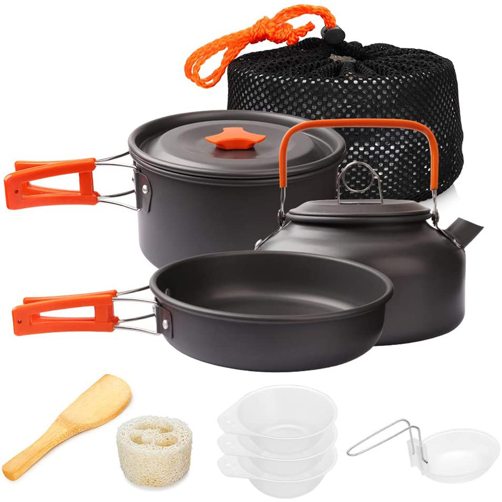 1pcs/1set Camping Cookware Kit - Camping Cooking Set Compact 评论和价格