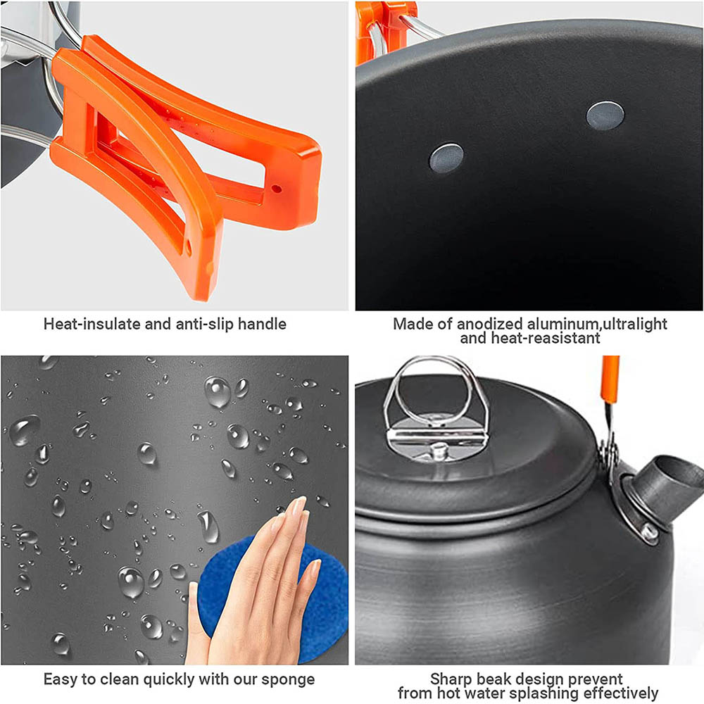 1pcs/1set Camping Cookware Kit - Camping Cooking Set Compact 评论和价格