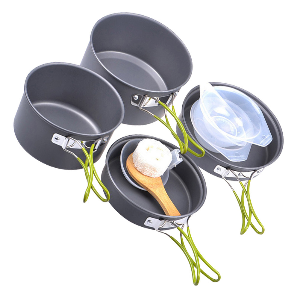 1Set Portable Camping Cookware - Camping Cooking Lightweight 评论和价格