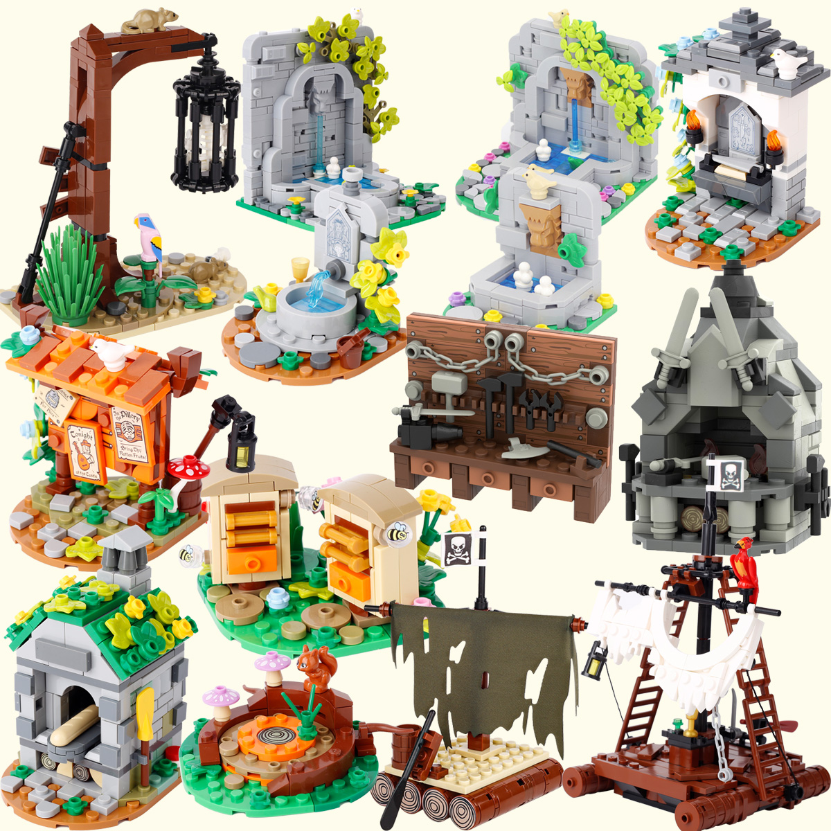 MOC Medieval City Building Blo - Camping Cooking Box 评论和价格