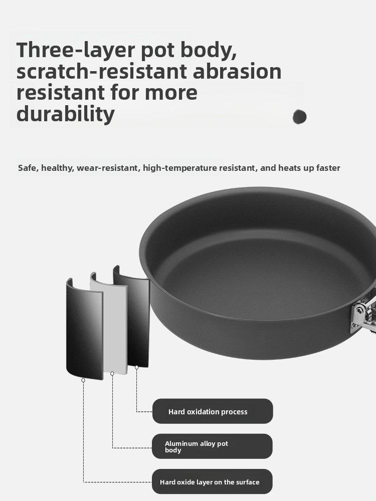 Bulin C15 Outdoor Small Frying - Camping Cooking Pots And Pans Set 评论和价格