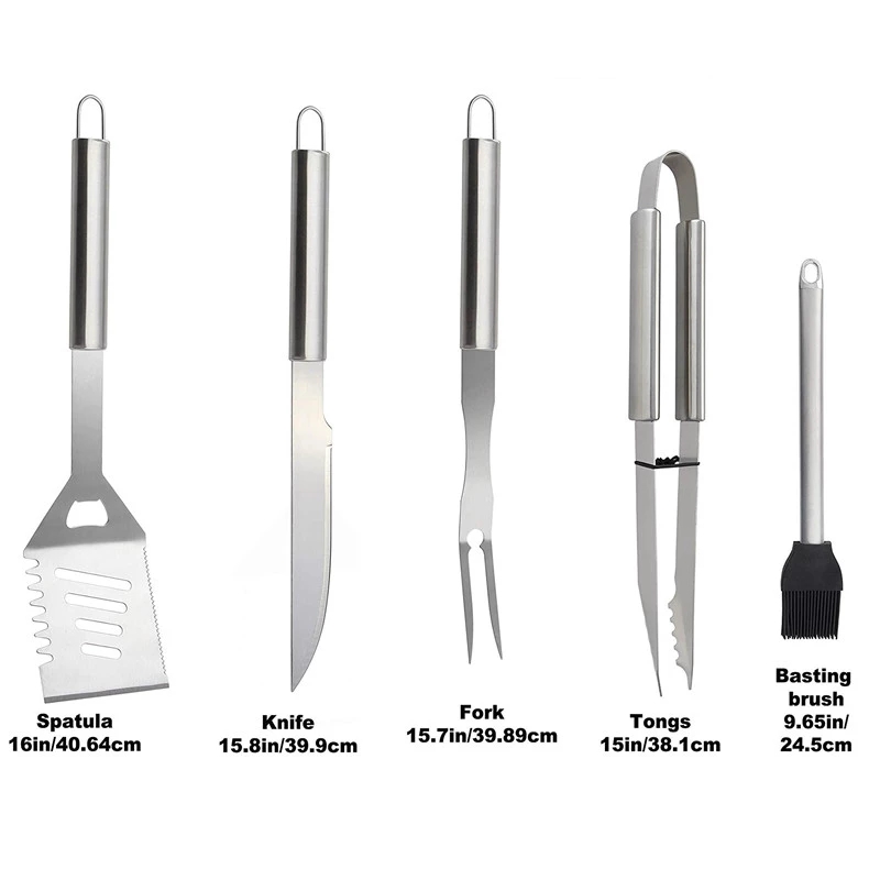 BBQ Tools Set Barbecue Grillin - Camping Cooking Set For 4 评论和价格