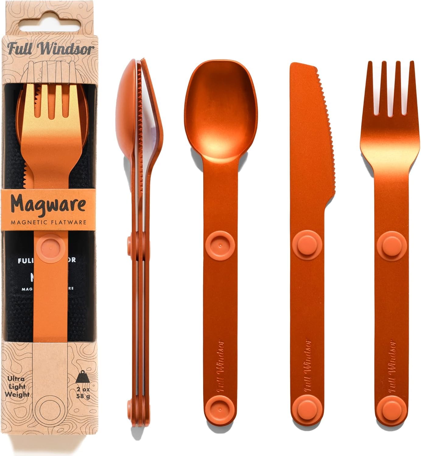 Magnetic Camping Cutlery Set - - Camping Cooking Dining Set 评论和价格