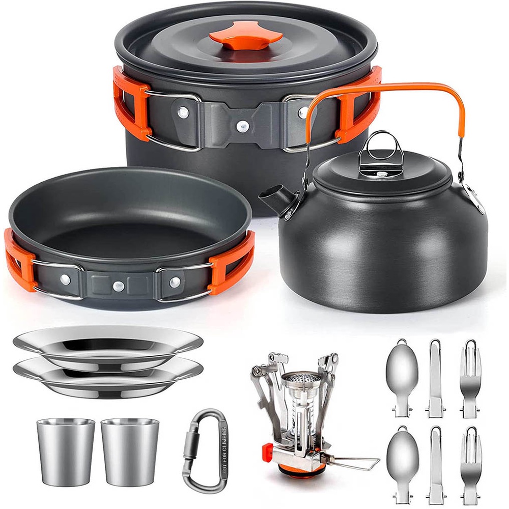 Outdoor camping cooking set al - Camping Cooking Materials 评论和价格