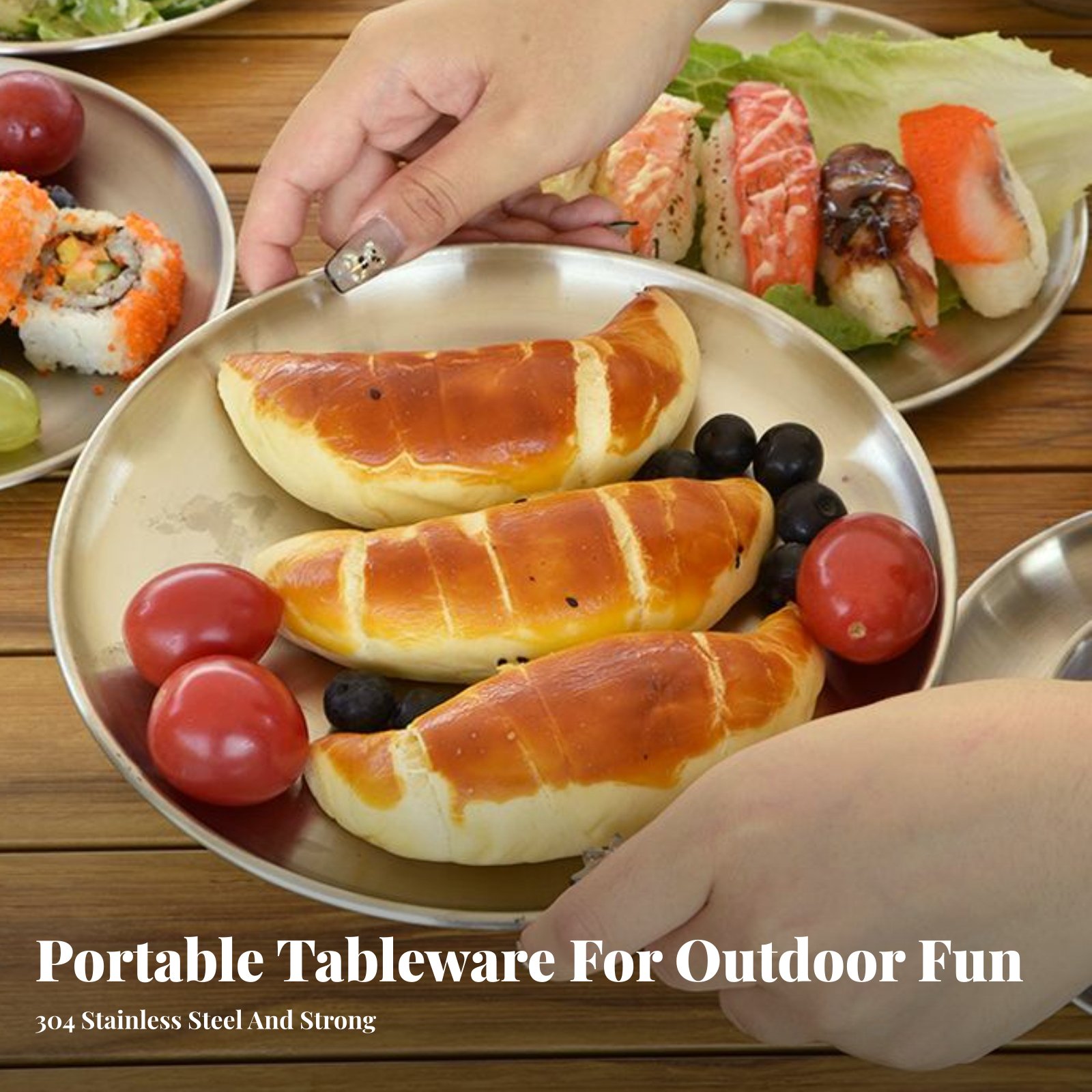 304 Stainless Steel Outdoor Ta - Camping Cooking Set For 4 评论和价格