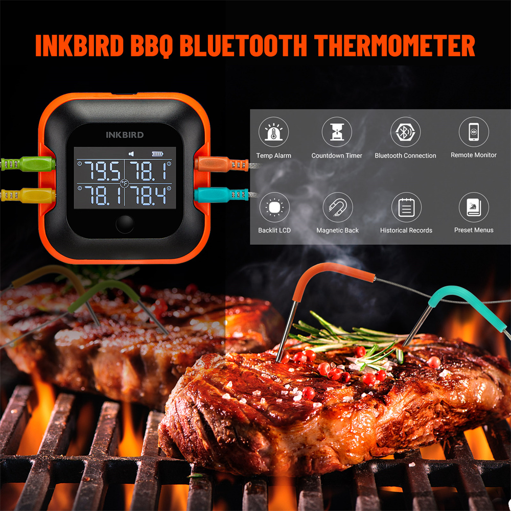 INKBIRD Bluetooth Meat Thermom - Meat Thermometer Camp 评论和价格