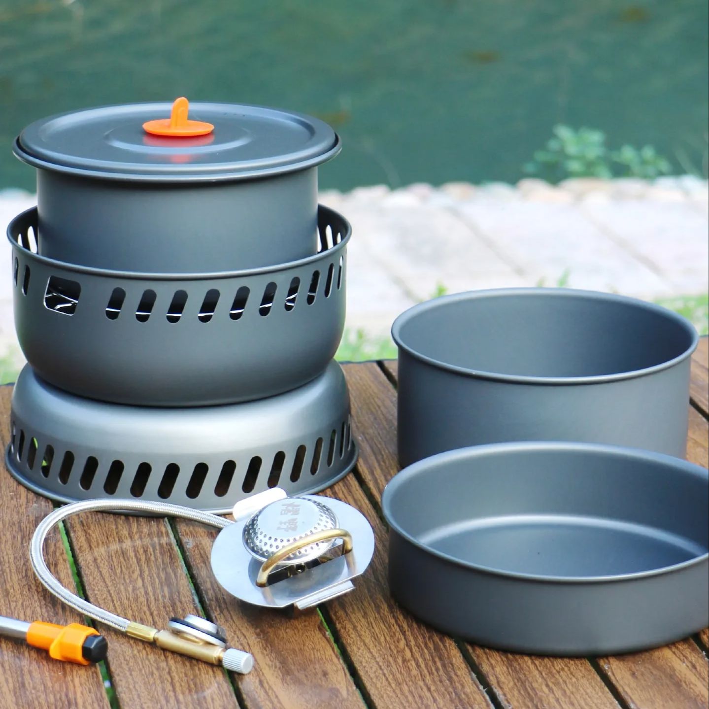 Camping Alloy Cooking Pot Fry  - Camping Cooking Pots And Pans Set 评论和价格