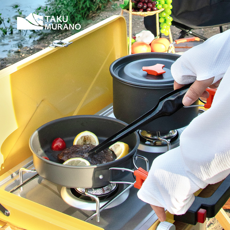 Camping Cookware Set Outdoor C - Camping Cooking Set Compact 评论和价格