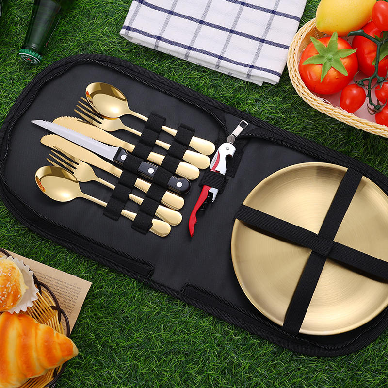 10Pcs Camping Tableware Set 30 - Camping Cooking Set 评论和价格