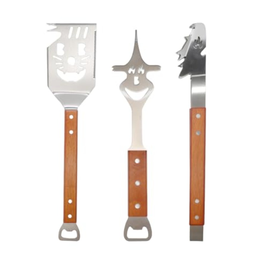 7 in 1 Stainless Steel BBQ Acc - Camping Cooking Set 评论和价格