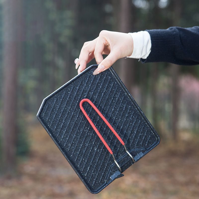Outdoor camping barbecue pan H - Camping Cooking Box 评论和价格